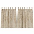 vidaXL Sametové závesy 2 ks Krémová 140 x 140 cm Zamat