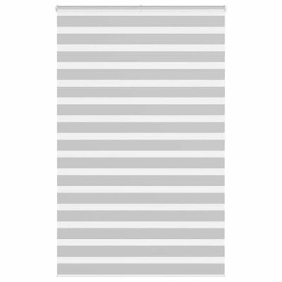 vidaXL Zebra roleta svetlosivá 150x200cm šírka látky 145,9cm polyester