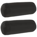 vidaXL Poťah na podložku 2 pcs HEERLEN Čierna Ø 15 x 40 cm Polyester