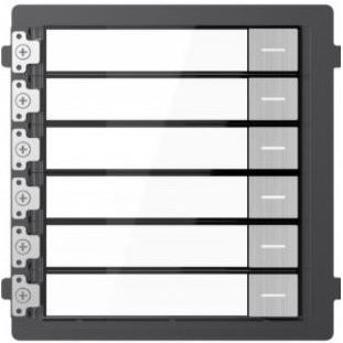 Hikvision Modul interkomu so 6 tlačidlami; nerez