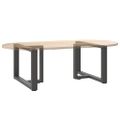 vidaXL Nohy konferenčného stolíka v tvare T, 2 ks, antracitové, 60x25x(42-43) cm, oceľ