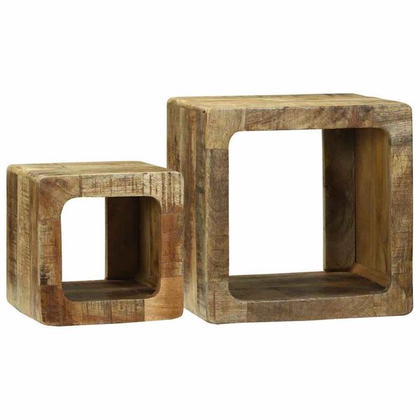 vidaXL TV jednotky 2 pcs Hnedá 36 x 30 x 36 cm Masívne mango drevo