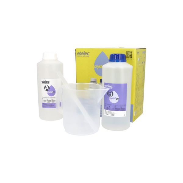 Gel dvousložkový CRYSTALGEL (2 litry - 2x fľaša po 1l), jasný, zalievací, bez datumu spotreby