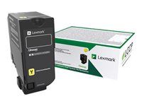 Žltá - originálna - kazeta s farbivom - pre Lexmark CS827de, CX827de
