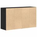 vidaXL Servírovacia skriňa Čierny dub 120 x 36 x 69 cm