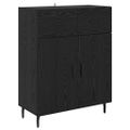 vidaXL Highboard 2 ks Čierny dub 69,5 x 34 x 180 cm Kompozitné drevo