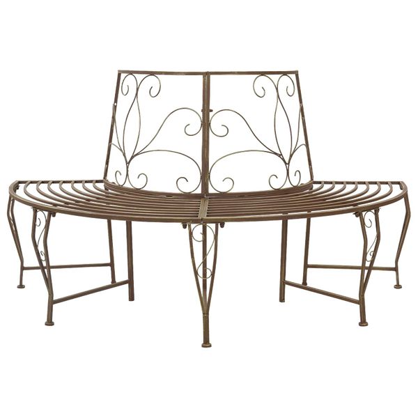 vidaXL Stromová lavička 4-Počet miest 160 x 80 x 89 cm Oceľ