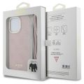 Puzdro Guess pre iPhone 15 Pro 6,1" GUHCP15LHC4SEP ružová HC CROSSBODY CORD 4G PRINT