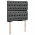vidaXL Osmanský rám postele s matracom tmavosivá 80x200 cm látka