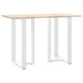 vidaXL Nohy barového stola v tvare T, 2 ks, biele, 60x35x(90-91) cm, oceľové