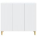 vidaXL Servírovacia skriňa Biela 89 x 34,5 x 80 cm Kompozitné drevo