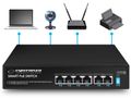 Switch Esperanza Spinner ENS105, 10/100Mbps, 4PoE+2, 60W