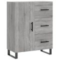 vidaXL Vysoká skrinka sivý dub sonoma 69,5x34x180 cm spracované drevo