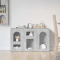 vidaXL Servírovacia skriňa ELST Betónová šedá 100 x 35 x 59 cm