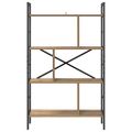 vidaXL Regál na knihy 7 úrovní 75 x 30 x 123,5 cm Kompozitné drevo