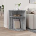 vidaXL Koncový stôl Sivý Sonoma 39,7 x 39,7 x 60 cm Kompozitné drevo