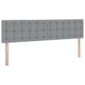 vidaXL Postel s úložným prostorem a matrací Svetlosivá 180 x 200 cm