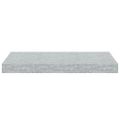vidaXL Plávajúce nástenné police 2 ks betónové sivé 50x23,5x3,8 cm MDF