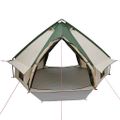 vidaXL Teepee stan pre 4 osoby 4 osoba Zelená a šedá