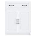 vidaXL Servírovacia skriňa Biela 66 x 34,5 x 87 cm Kompozitné drevo