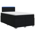 vidaXL Posteľ boxspring s matracom Čierna 120 x 200 cm Látka