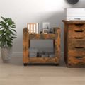 vidaXL Stolový vozík dymový dub 60x45x60 cm spracované drevo