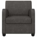 vidaXL Kreslo Antická čierna Umelá koža