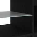 vidaXL TV skrinka 140 x 38,5 x 36 cm Čierny dub Kompozitné drevo