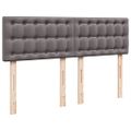 vidaXL Boxspring posteľ s matracom sivá 160x200 cm umelá koža