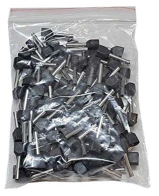 Dutinka pre dva káble 1,5mm2 čierna (TE1,5-12), balenie 100ks