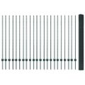 vidaXL Zvarené pletivo s podperami 50 x 1,4 m PVC potiahnutá oceľ