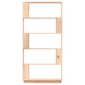 vidaXL Knižnica/deliaca stena 80x25x163,5 cm masívna borovica