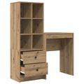 vidaXL Stôl Remeselný dub 105,5 x 34 x 127 cm 2 ks