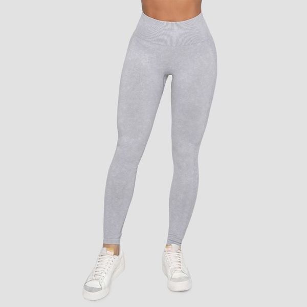 Dámske bezšvové legíny Lift Grey - GymBeam, veľkosť XL