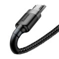 Kábel Baseus Cafule Micro USB 2,4A 1 m (sivý + čierny)
