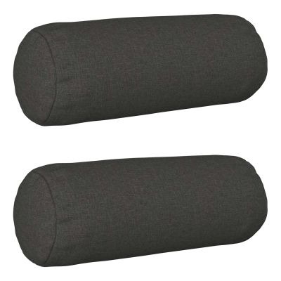 vidaXL Poťah na podložku 2 pcs HEERLEN Tmavosivá Ø 15 x 40 cm