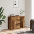 vidaXL Komoda staré drevo 90x29,5x65 cm kompozitné drevo