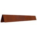 vidaXL Obrubník trávnika 450 x 25 cm Hrdzavý