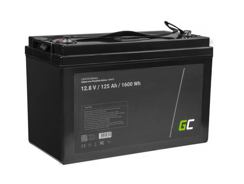 Green Cell CAV13 LiFePO4 batéria 12V 12.8V 125Ah