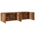 vidaXL TV skrinky nástenné 2 ks staré drevo 80x30x41 cm