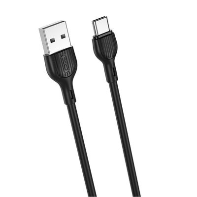 Kábel XO NB200 USB - USB-C 2,0m 2,1A čierny