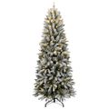 vidaXL Umelý vianočný stromček 300 LED a snehové vločky 180 cm