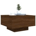 vidaXL Konferenčný stolík hnedý dub 55x55x31 cm kompozitné drevo
