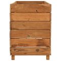vidaXL Vyvýšený záhon 150x40x55 cm, recyklované tíkové drevo a oceľ