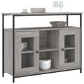 vidaXL Komoda sivá sonoma 100x35x80 cm kompozitné drevo