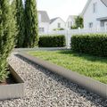 vidaxl Obrubník trávnika 20 m x 20 cm Pozinkovaná oceľ Strieborná