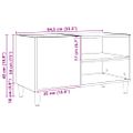 vidaXL Skrinka na platne dub artisan 84,5x38x48 cm kompozitné drevo