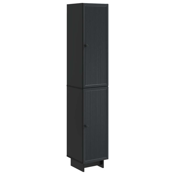 vidaXL Sada skríň 2 pcs Čierna 34,5 x 33 x 90 cm Kompozitné drevo