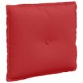 vidaXL Poduška na chrbát Červená 50 x 19 x 45 cm látka