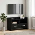 vidaXL TV skrinka 71,5 x 33 x 47 cm Čierny dub Kompozitné drevo